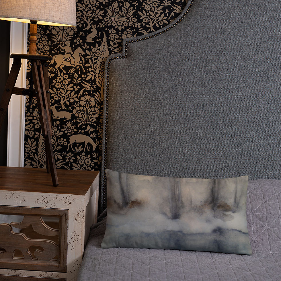 Thumbnail: Mid-Winter Thaw Rectangle Pillow