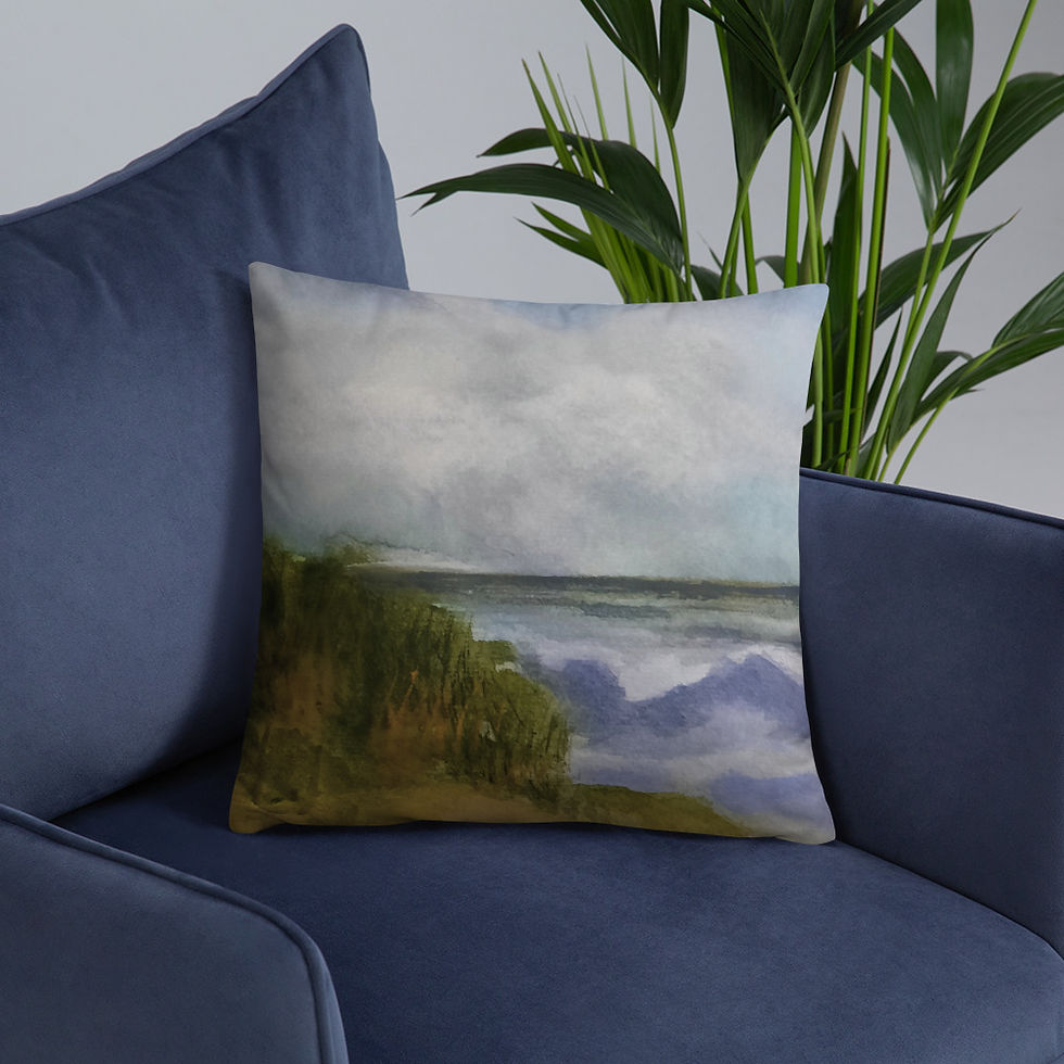 Thumbnail: Sea Squall Square Pillow