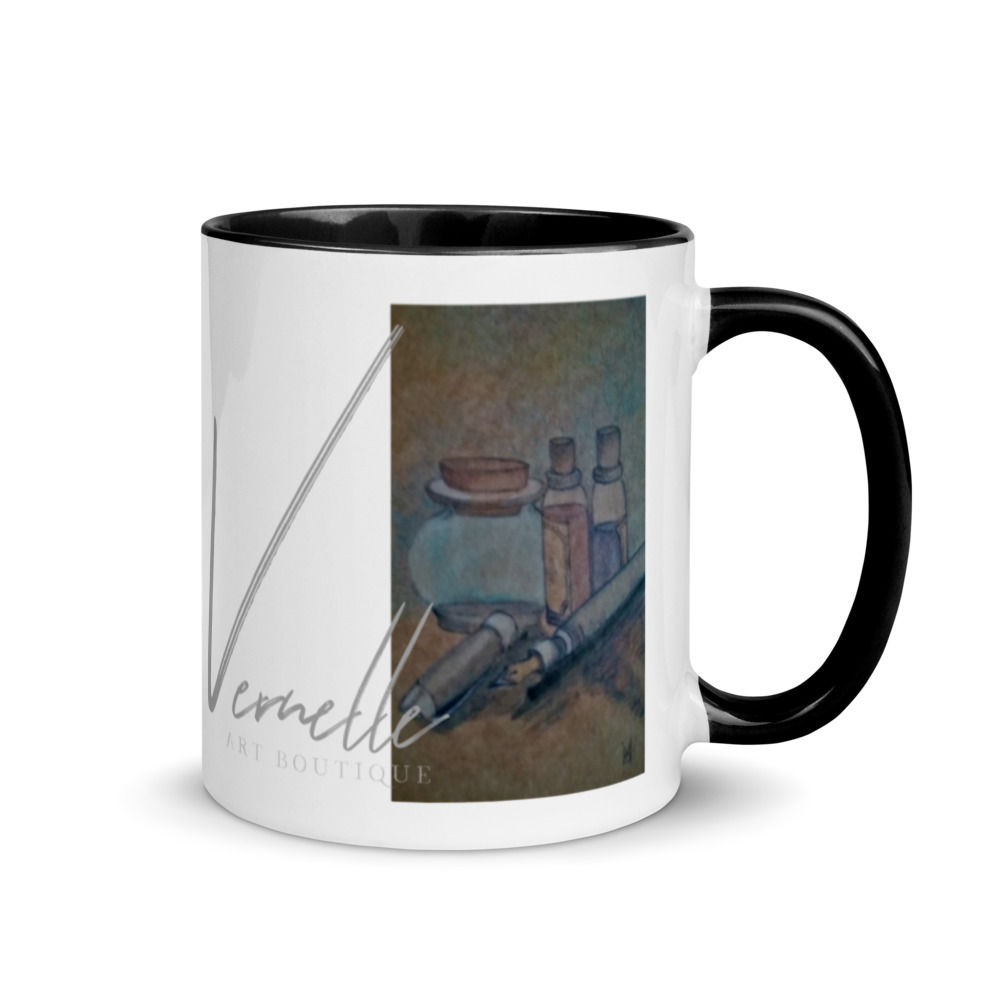 Pen & Ink Mug with Color Inside