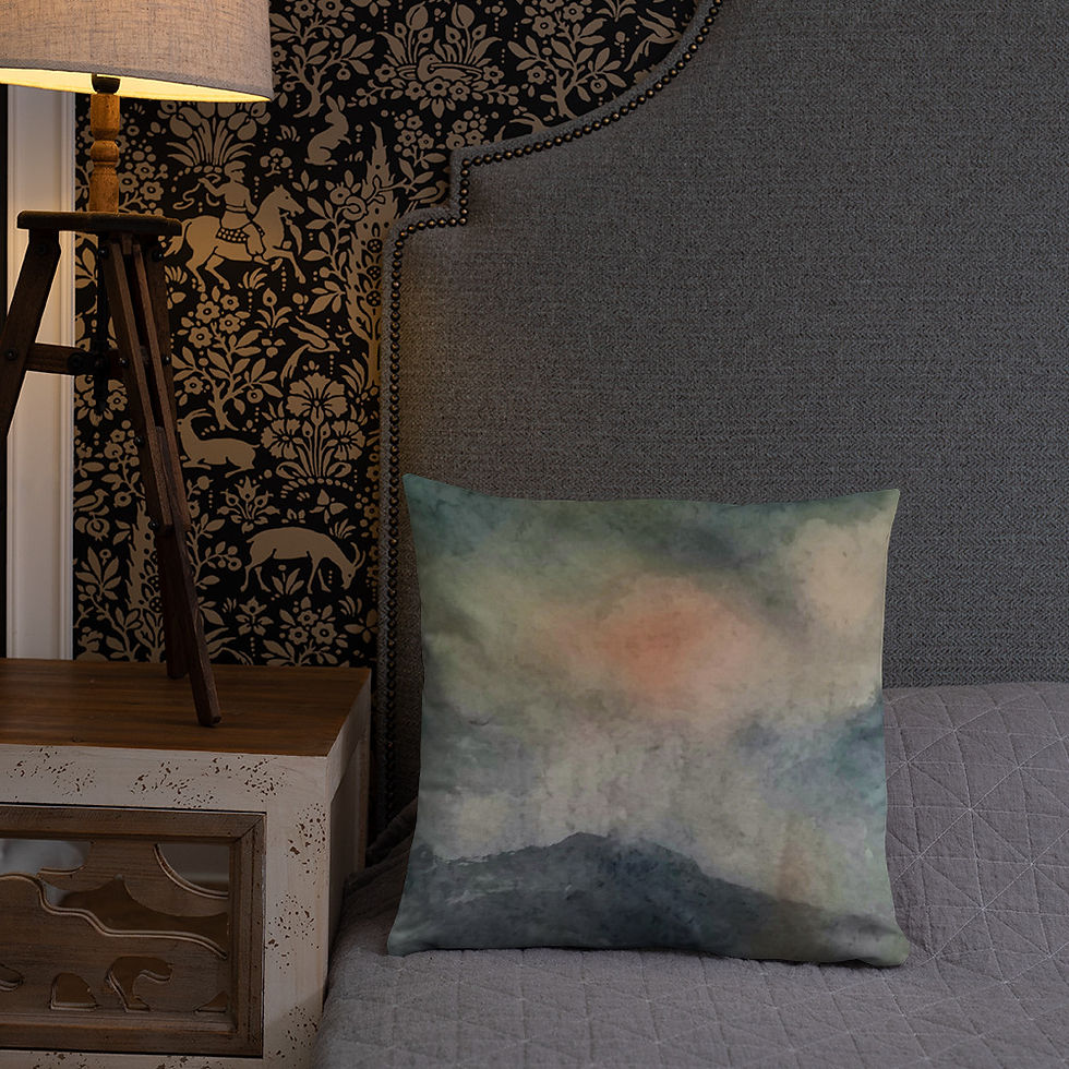 Thumbnail: Oncoming Rain Square Pillow