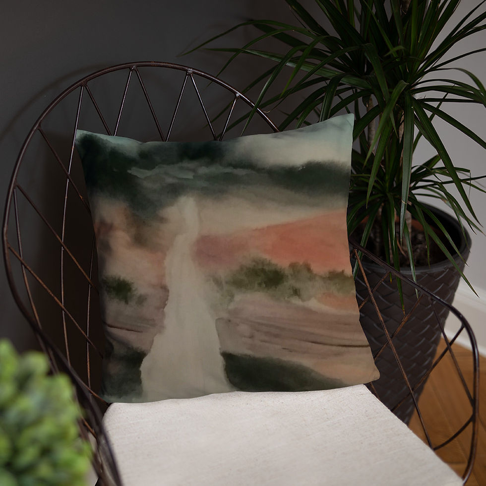 Thumbnail: Sweet Water From The Rock Square Pillow