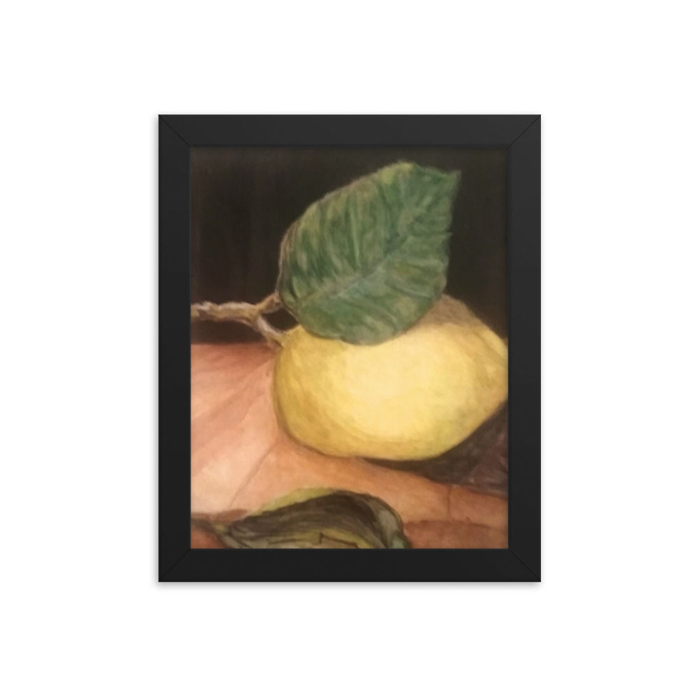 Lemon Framed poster