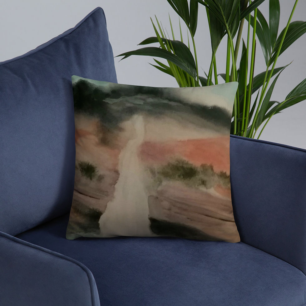 Thumbnail: Sweet Water From The Rock Square Pillow