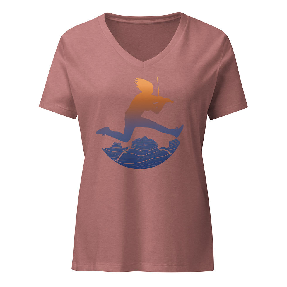 Thumbnail: Women’s relaxed v-neck t-shirt copy