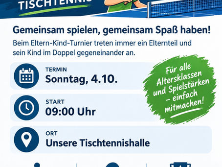 Tischtennis - Eltern-Kind Turnier