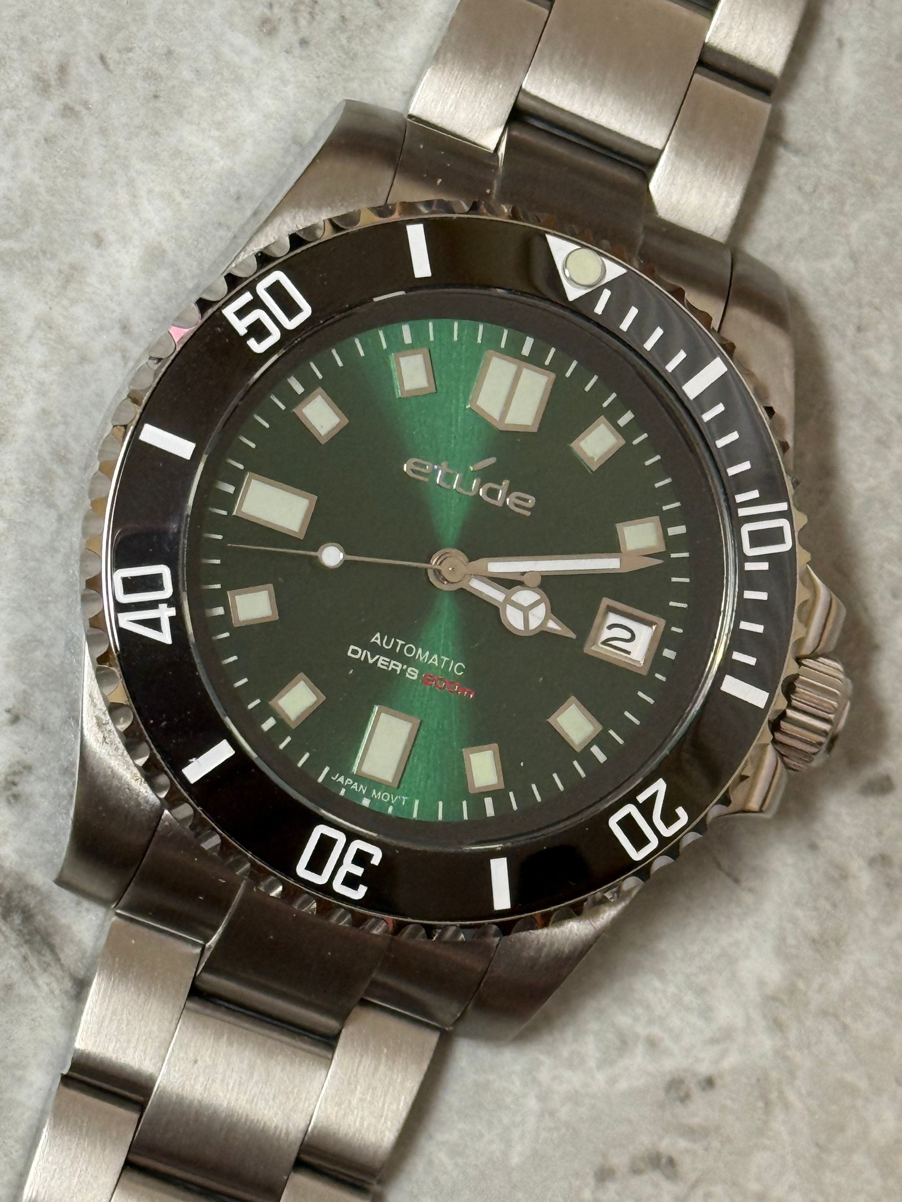 Etude Diver - Green Dial