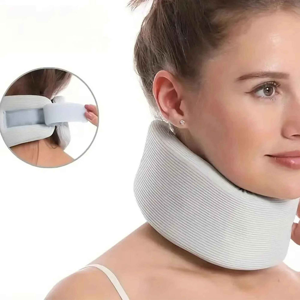 Thumbnail: Premium Adjustable Cervical Neck Support Collar – Soft Foam Comfort Brace
