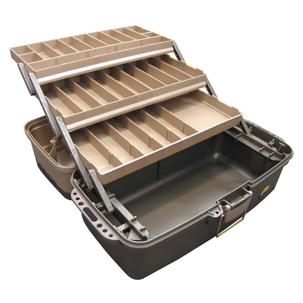 Miniatura: CAJA DE PESCA PLANO 3 BANDEJAS REBATIBLES