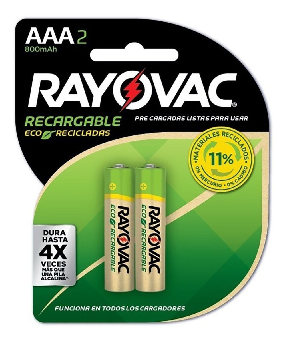 Pila recargable AAA 800mAh por unidad