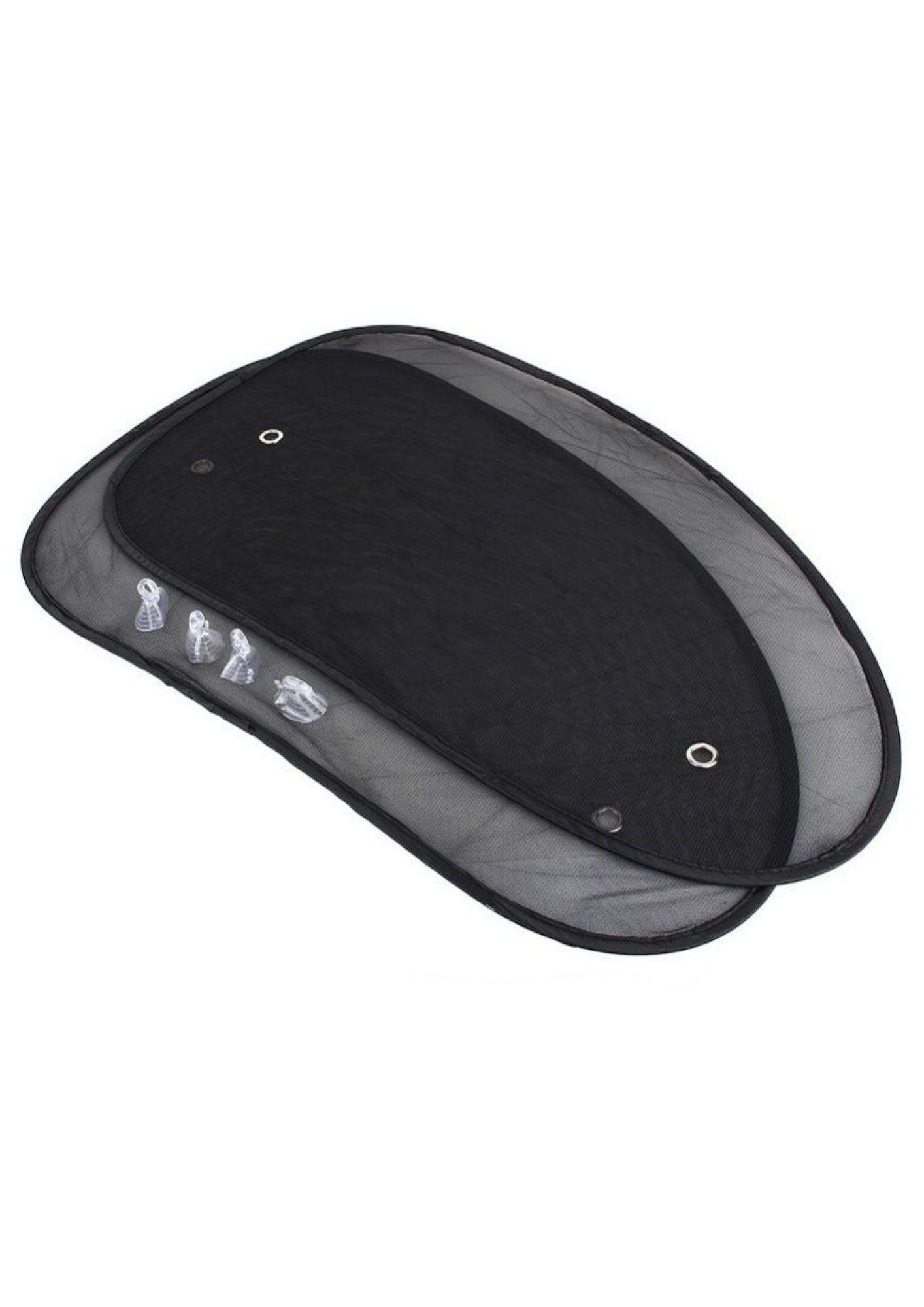 PARASOL LATERAL DE TELA AUTO 2 PIEZAS NEGRO UNIVERSAL