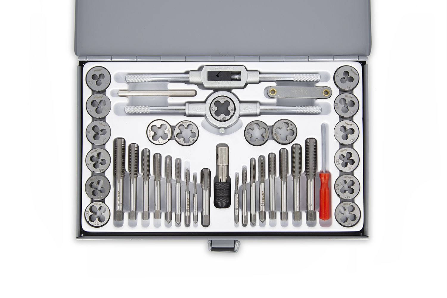 JUEGO DE MACHOS & COJINETES 40 PZS