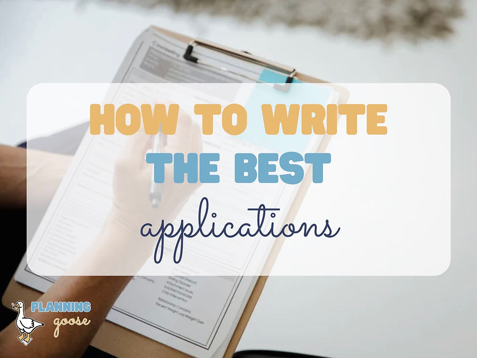 How To Write The Best Applications