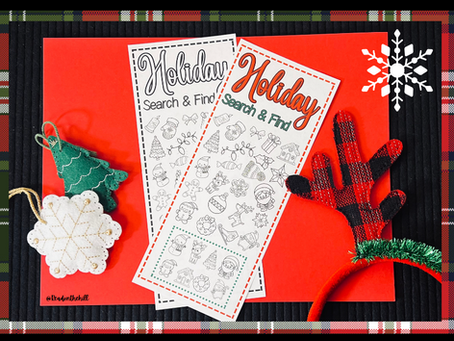 Holiday Search & Find Bookmarks