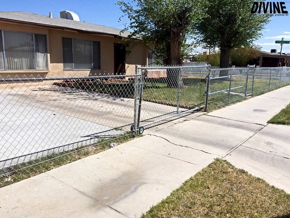 23CG. Chain Link Drive Gate