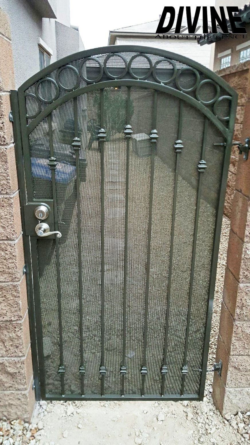 37IG. Custom Iron Yard Gate
