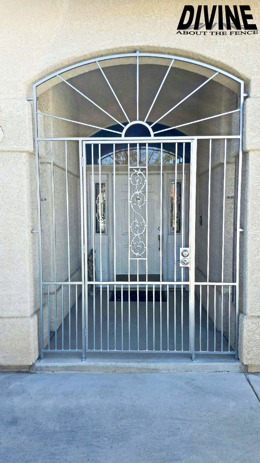 46E. Modern Iron Entry Way