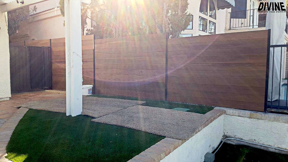 MW15. Privacy Slat Wood Fence
