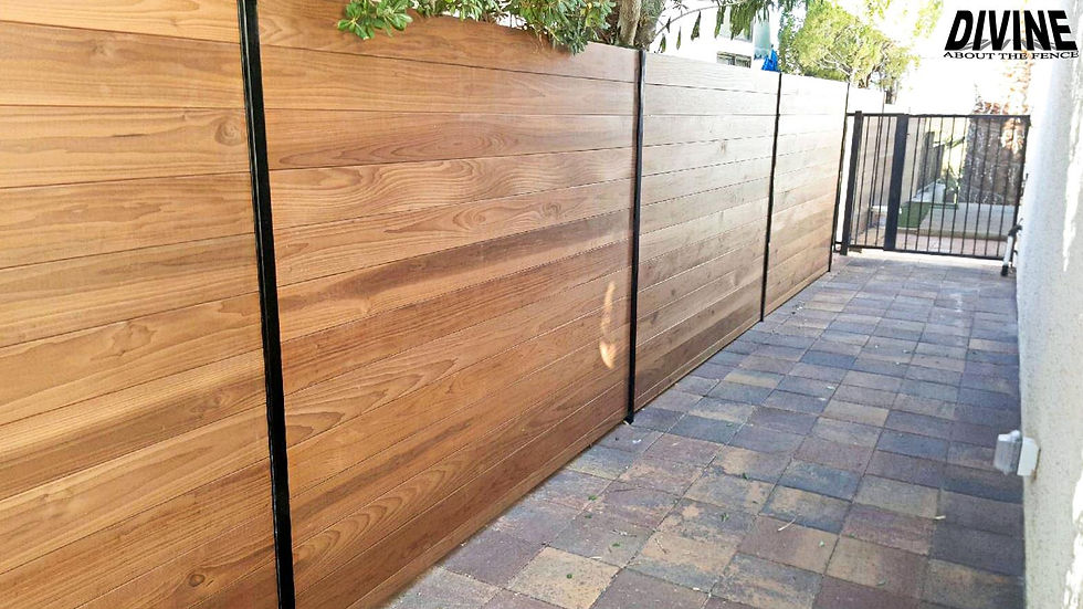 MW17. Privacy Slat Wood Fence