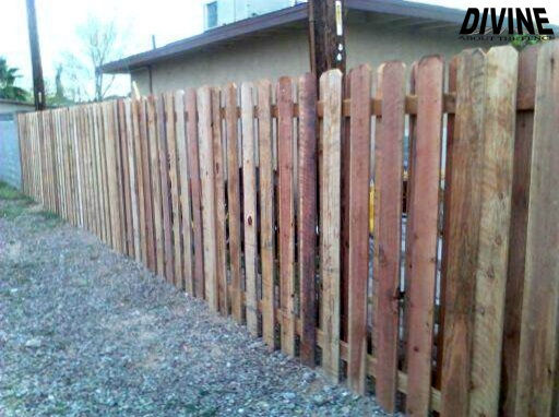 7W. Shadow Box Wood Fencing