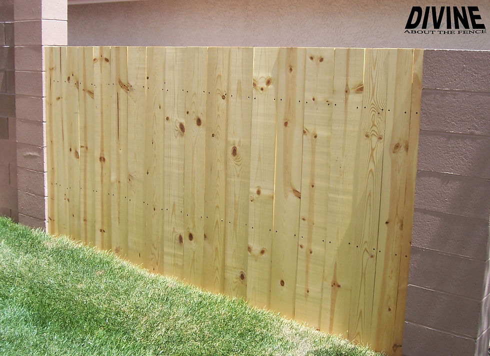 2W. Standard Wood Fence