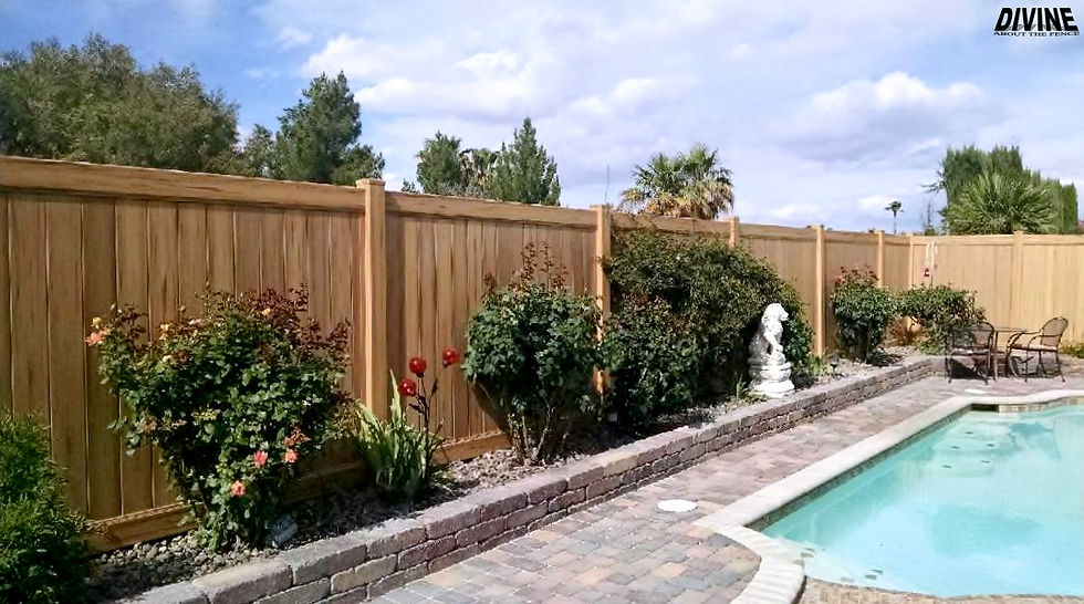31V. Cypress Vinyl Fence