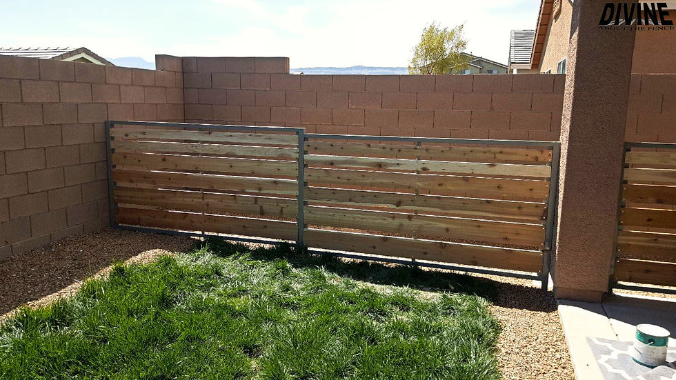MW27. Modern Wood Fence