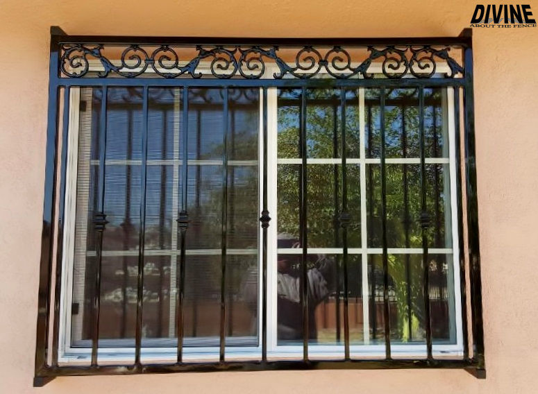 1S. Custom Iron Security Window