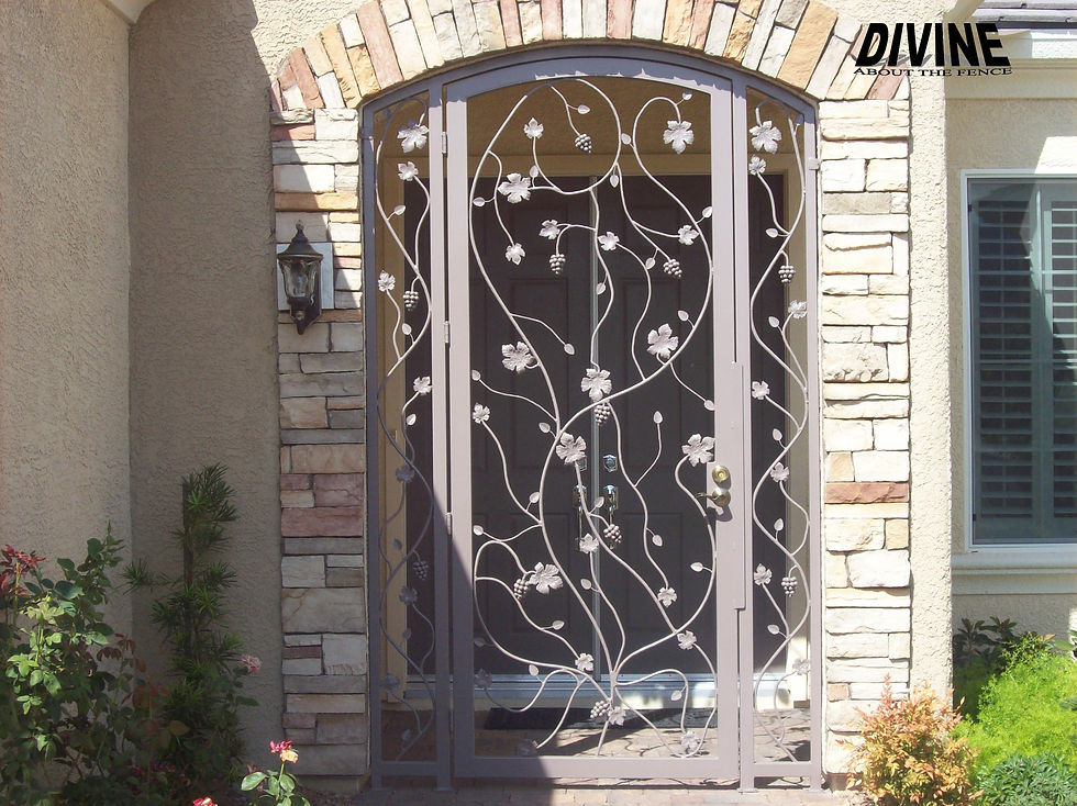 11E. Custom Iron Entry Way