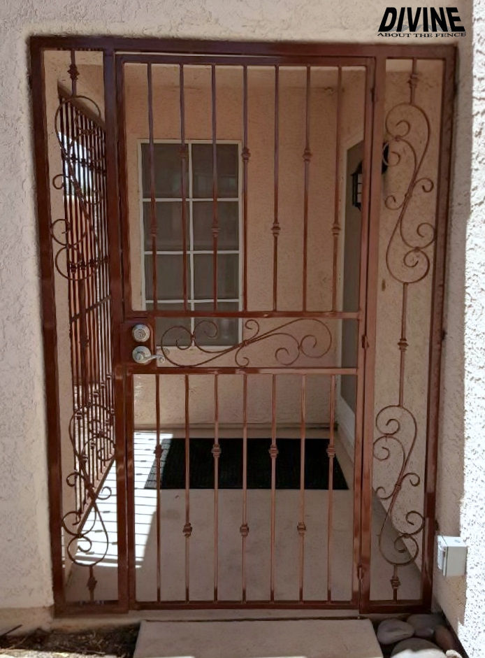 24E. Custom Iron Entry Way