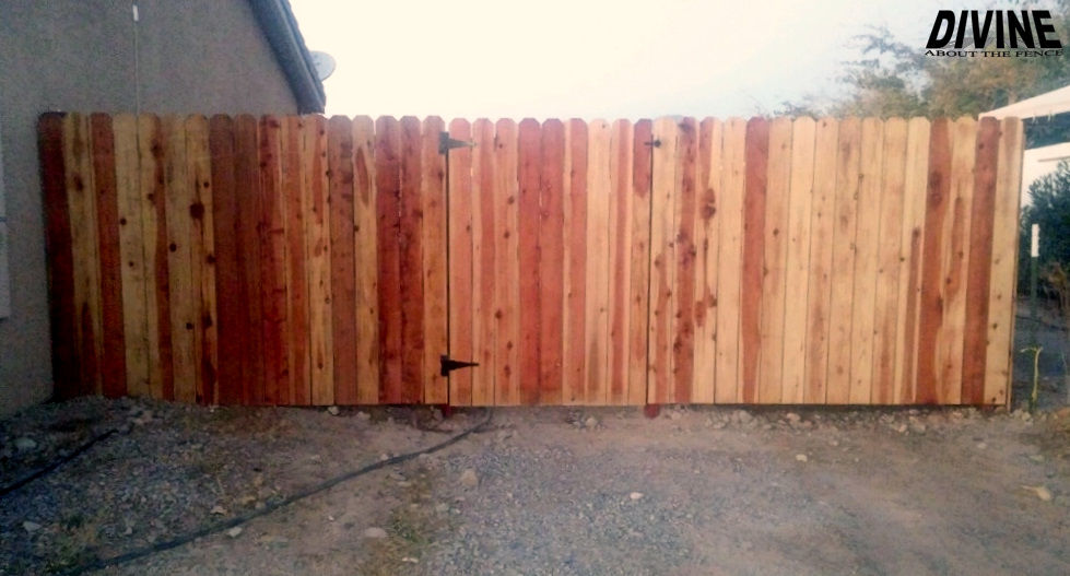 4W. Redwood Fence