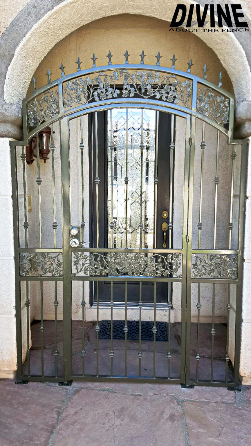 42E. Custom Iron Entry Way