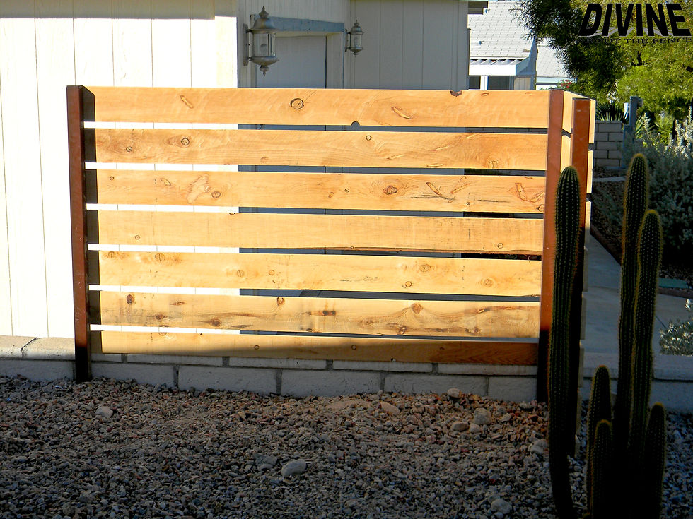 MW5. Wood Slate Fence