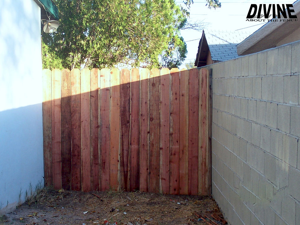 6W. Wood Fence