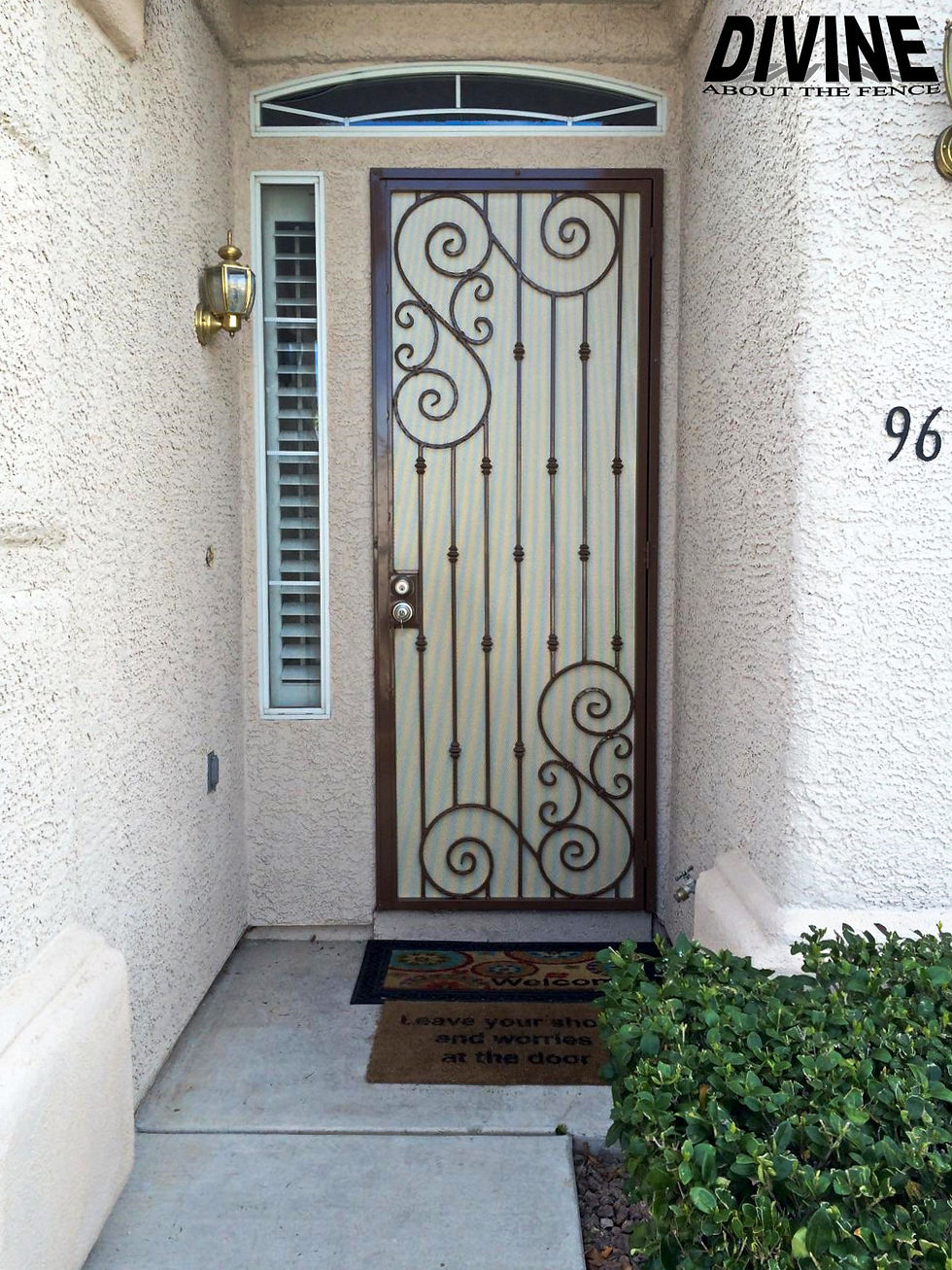 47E. Custom Iron Entryway
