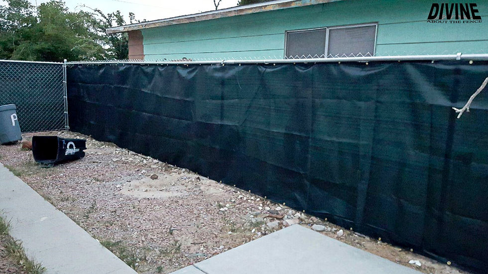 29C. Privacy Chain Link Fence