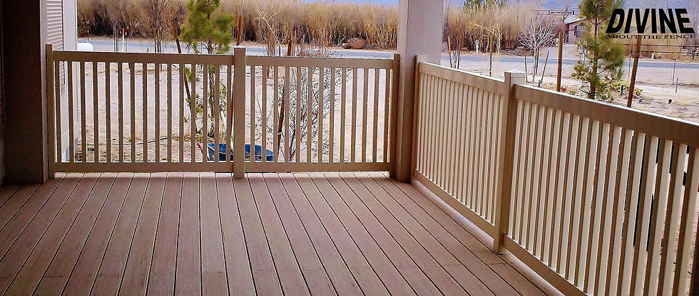 5V. Vinyl Open Post Fence