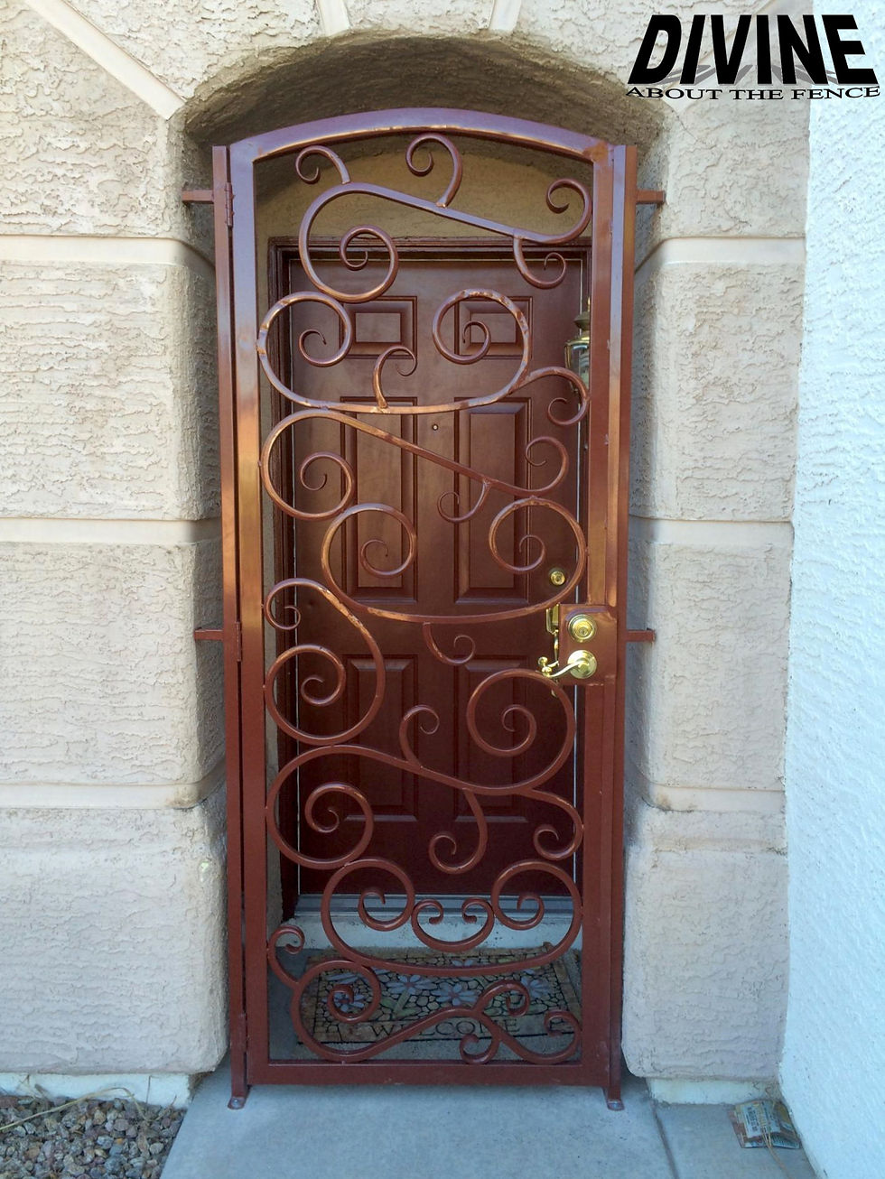 13E. Custom Iron Entry Way