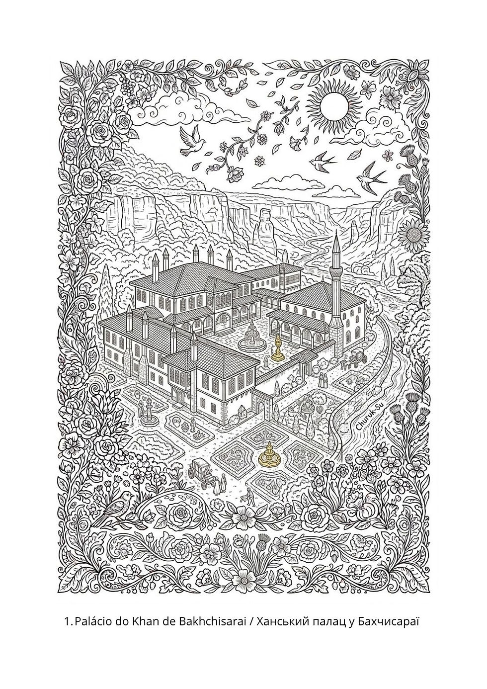 Miniatura: E-book Ucrânia para colorir – 30 Páginas para Download Gratuito