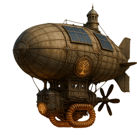 Climb aboard Sol’s Airship — a whimsical symbol of adventure, ideas, and inner vision in the Leila’s Light book series. Where thought becomes flight.