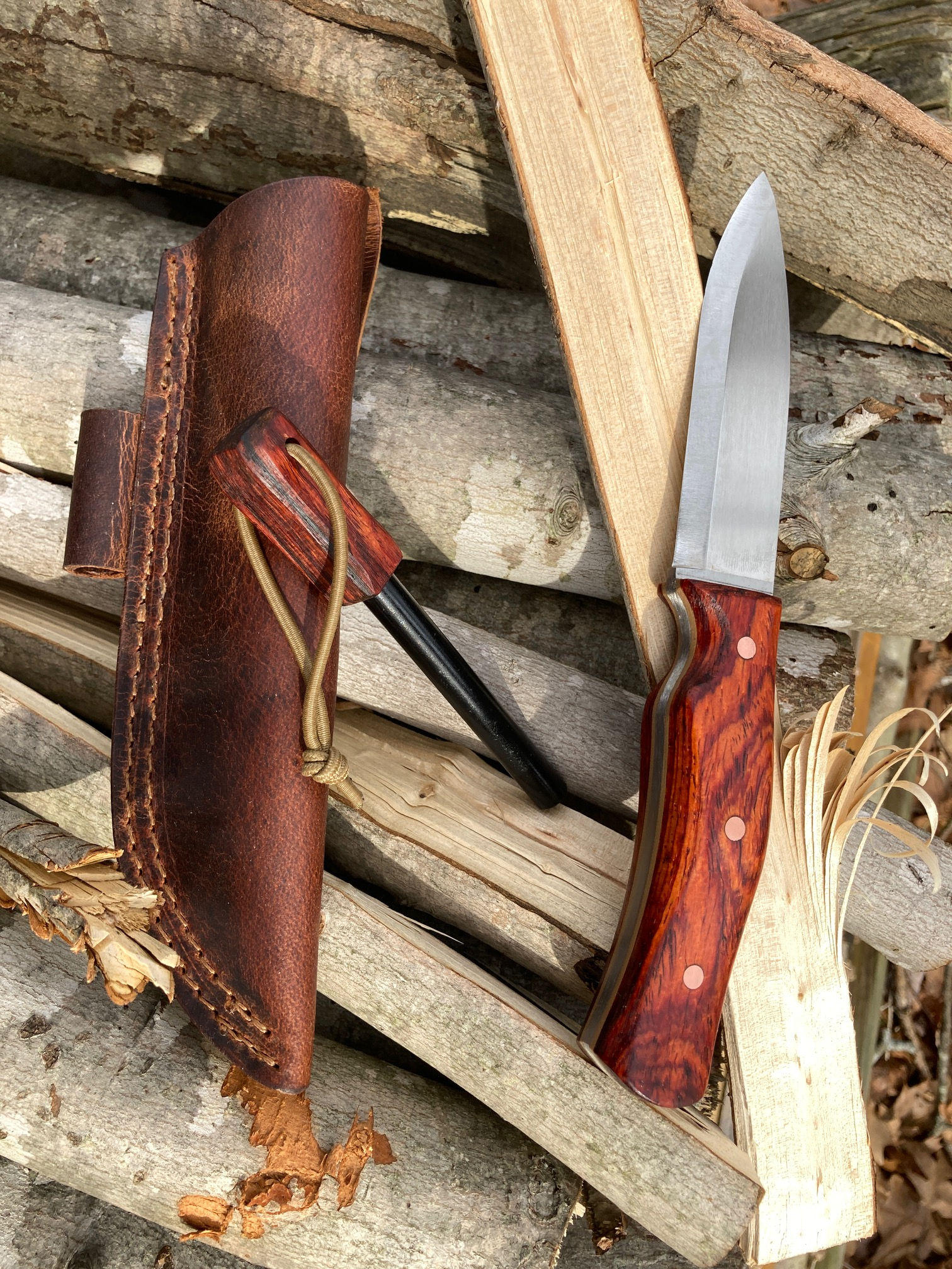 Custom Casstrom #10 SFK Knife with Cocobolo wood