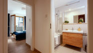 One-Bedroom Apartment - Bathroom and bedroom.jpg