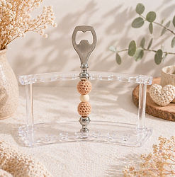 Décapsuleur personnalisé en perles de silicone pour cadeau, mariage ou événement