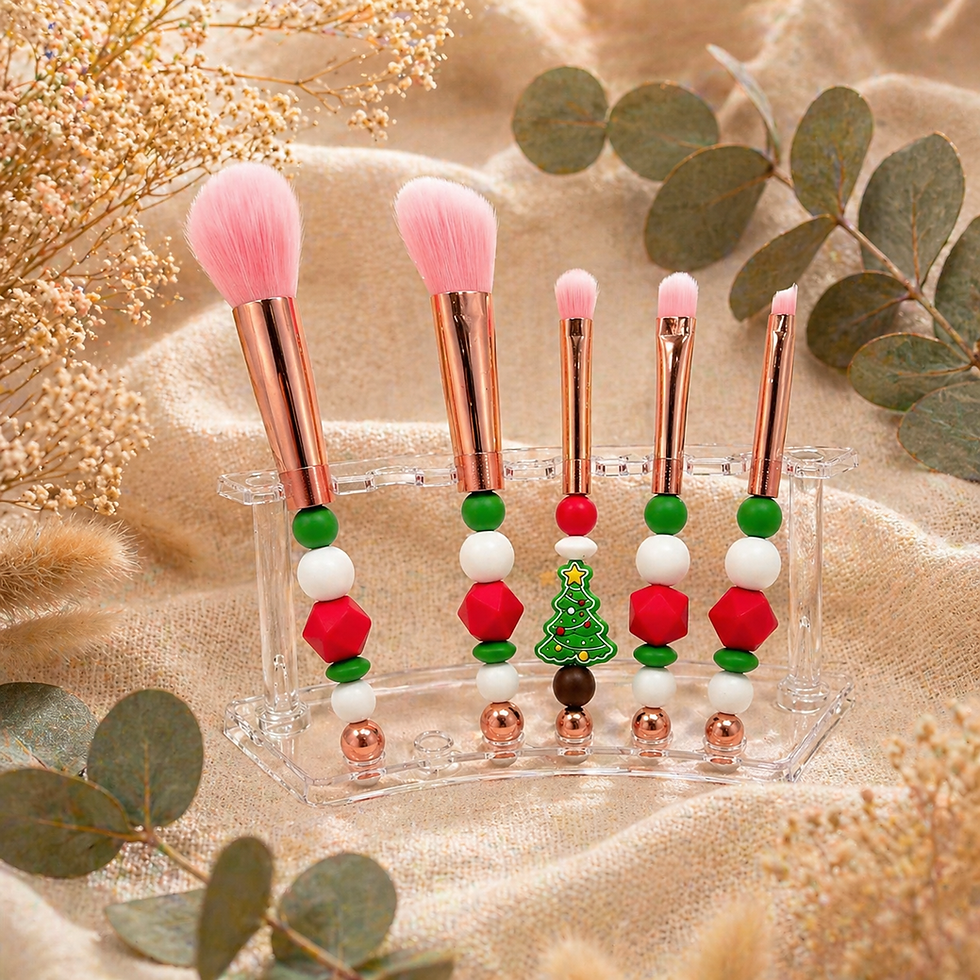 Miniature : Ensemble de 5 pinceaux de maquillage Sapin de noël