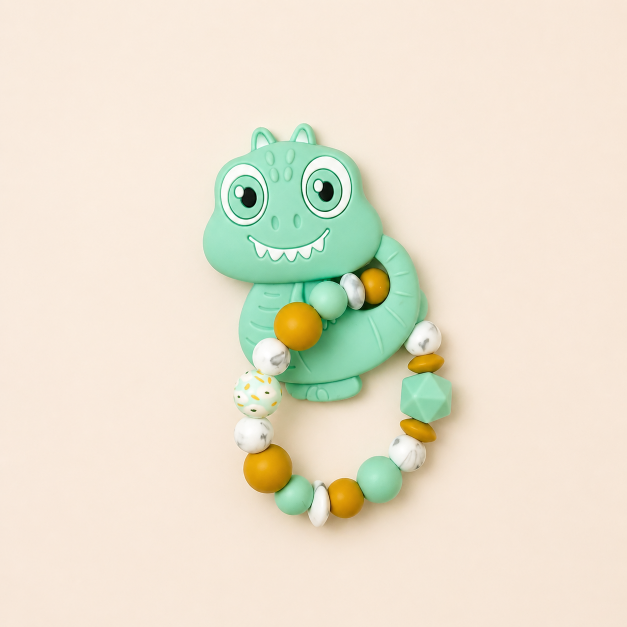 Anneau de dentition Dinosaure Vert