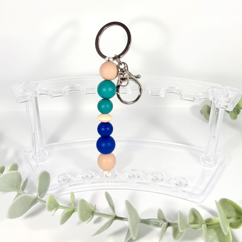 Porte-clés uni Bleu vert