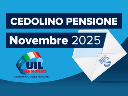Cedolino pensione di novembre 2025