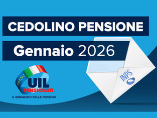 Cedolino pensione Gennaio 2026