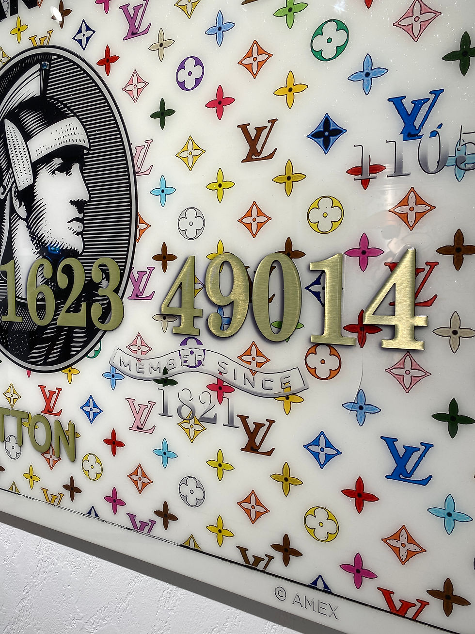 Miniature : MR. LOUIS VUITTON WHITE  CLASSIC - AMEX EDITION - original by Diederik