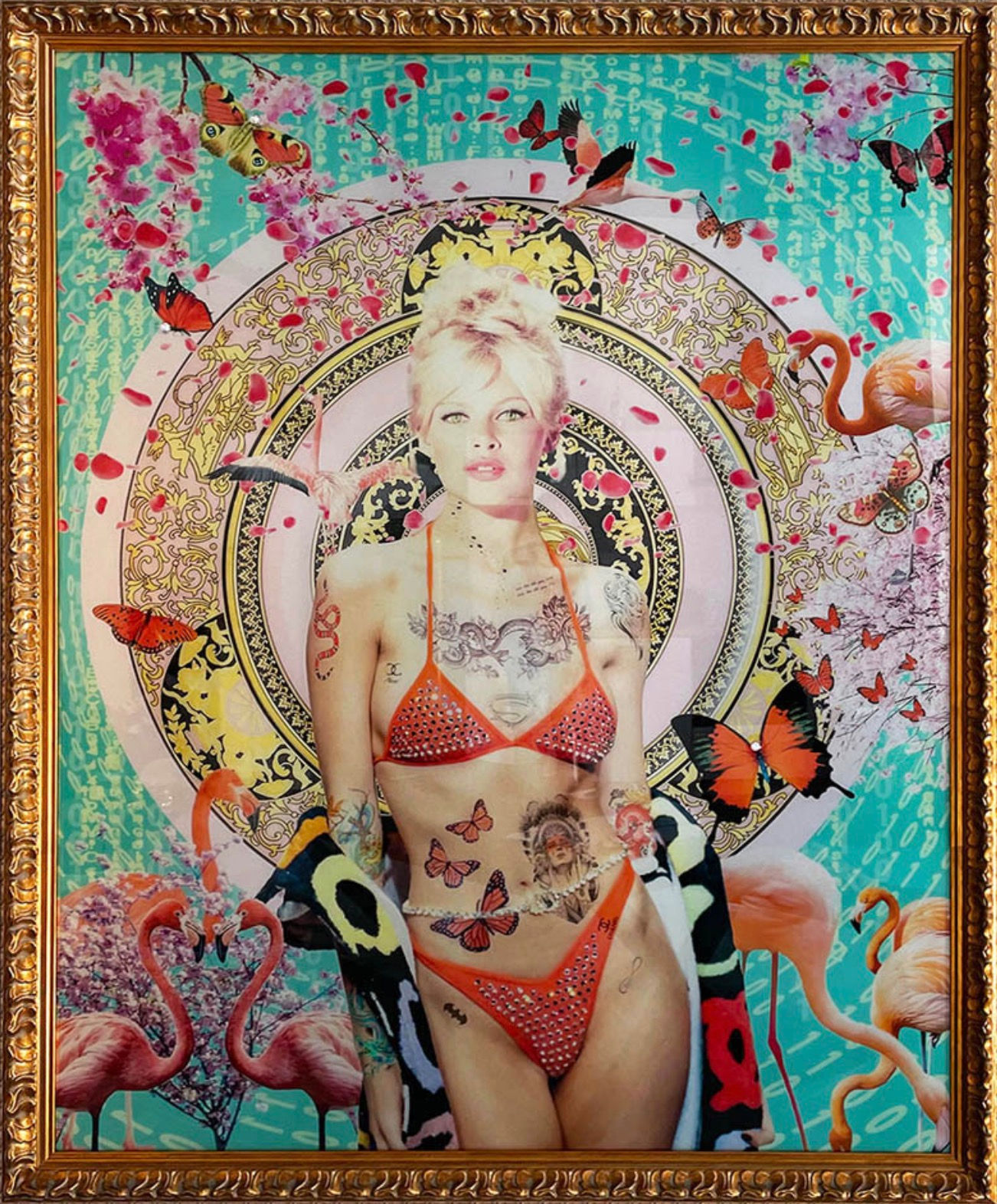 FLAMINGO LOVE - Sophia Loren - original - by Diederik van Apple