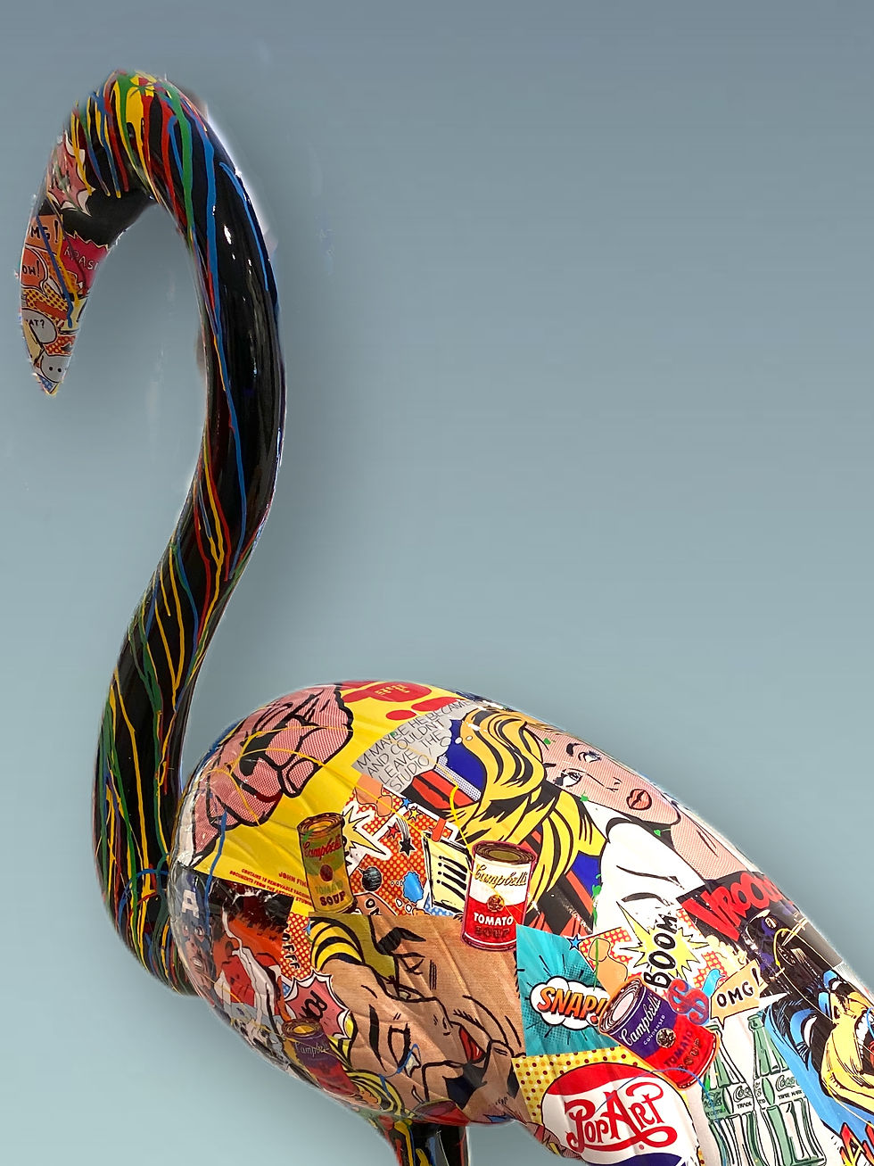 الصورة المصغرة: FLAMINGO "LOVES POP"- unikat  - by nWL-weareART